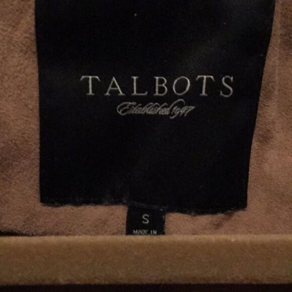 euc Talbots suede jacket size small tan - Picture 3 of 3